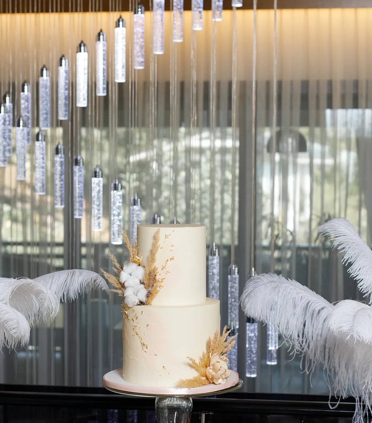 Anniversary Gala — Elegant tiered cake for a company milestone celebration